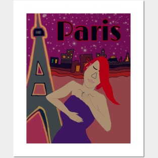 Woman in Paris Posters and Art